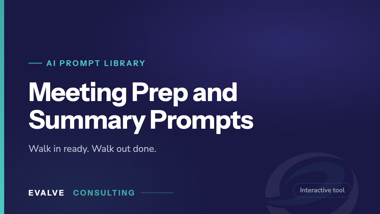 Meeting Prep and Summary Prompts cover