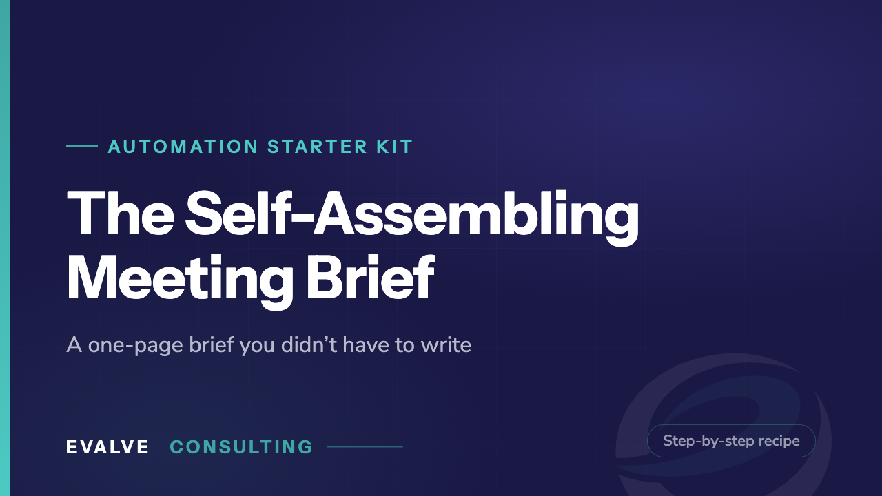 Self-Assembling Meeting Brief cover